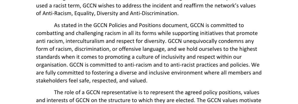 GCCN Anti-Racism Statement October 2023