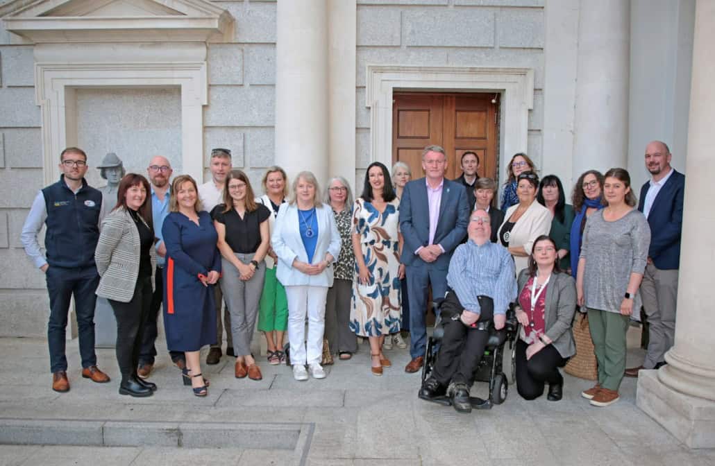 Group Photo of PPN Staff at Leinster House, Dublin